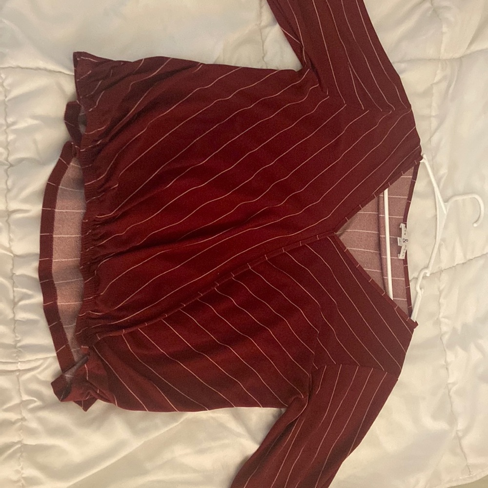 Burgundy blouse